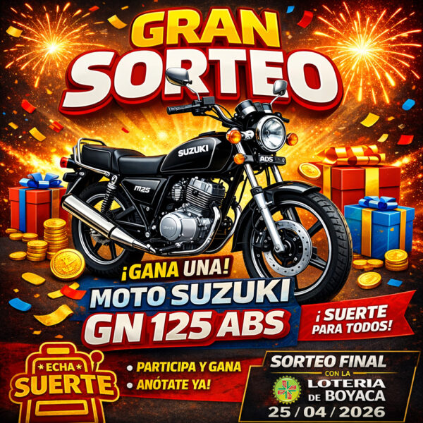 promoción moto GN loteria boyaca Suzuki GN 125